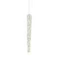 Silver Diamante Icicle Ornament 6"