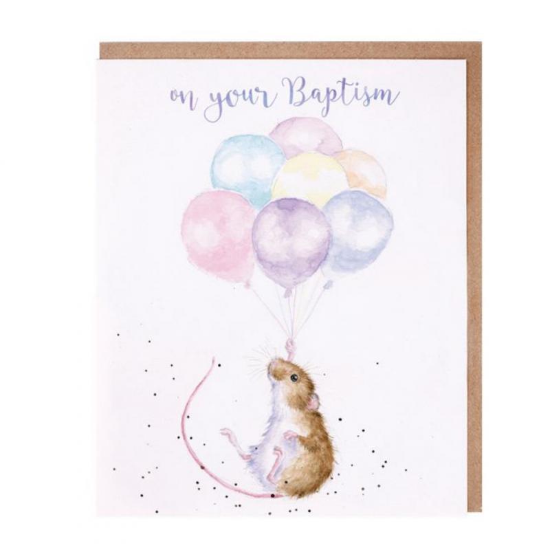 Wrendale Designs | Hold On Tight Baptism Card