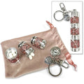 Jacqueline Kent Pill Container Crystal Pink Ombre