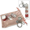 Jacqueline Kent Pill Container Crystal Red Pink Ombre