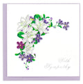Quilling Card | Sympathy - Flower Sympathy