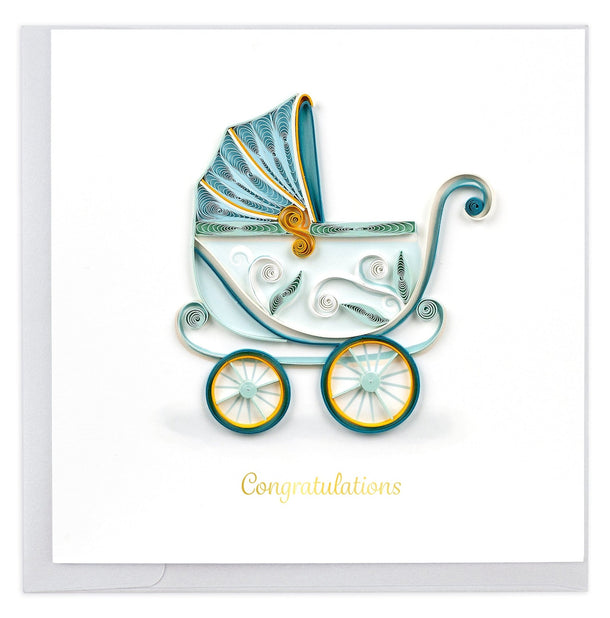 Quilling Card | Baby - Baby Buggy