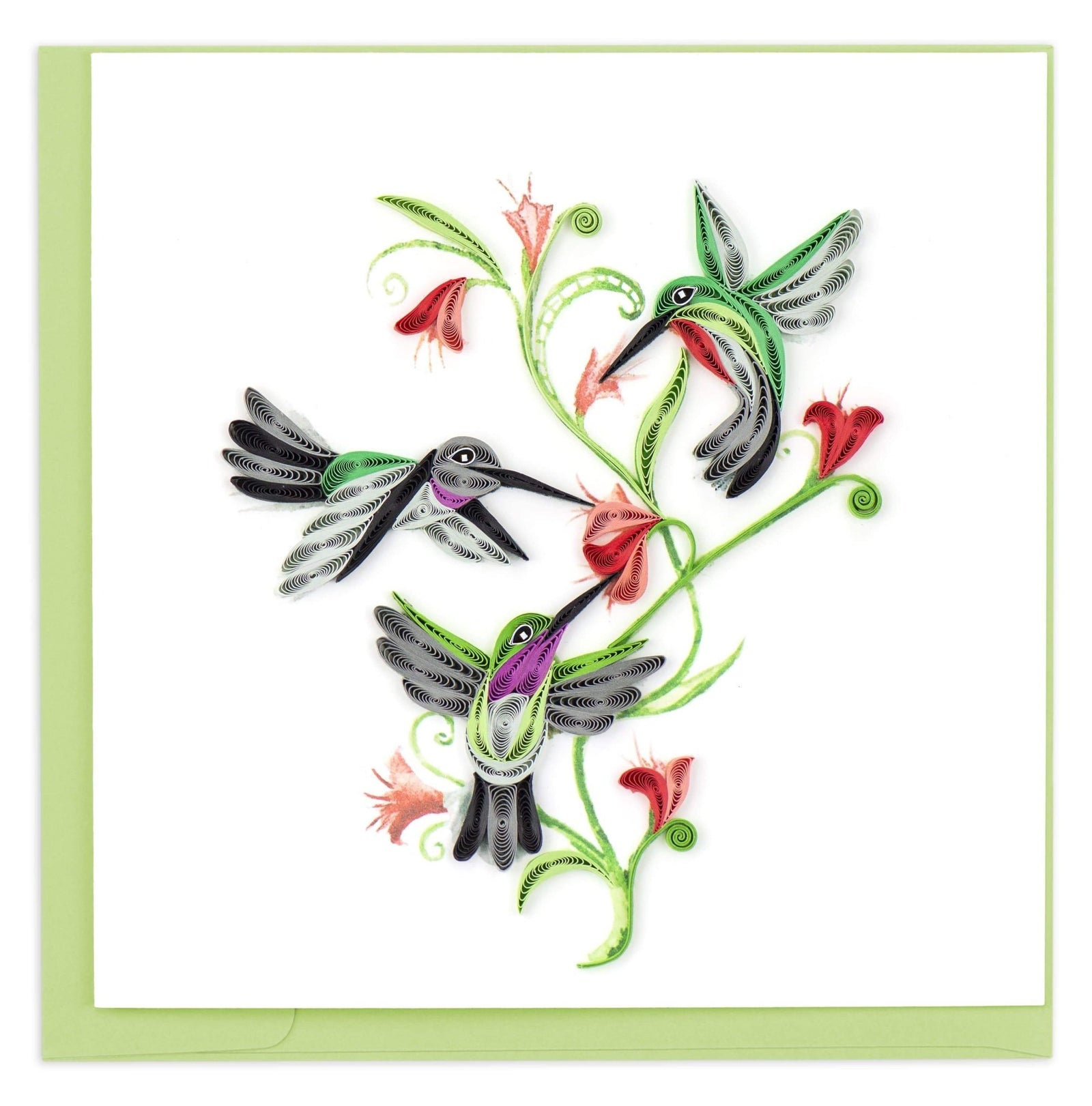Quilling Card | Hummingbird Trio