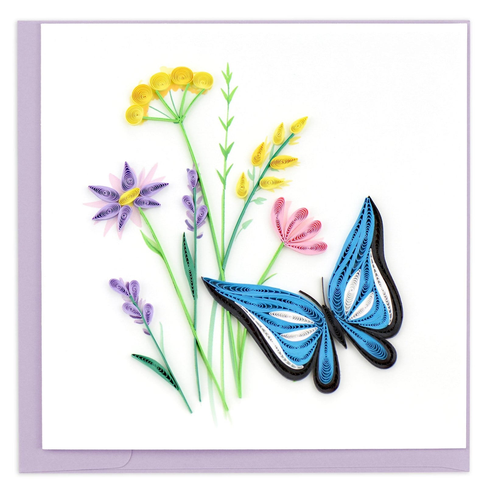 Quilling Card | Butterfly & Wildflowers