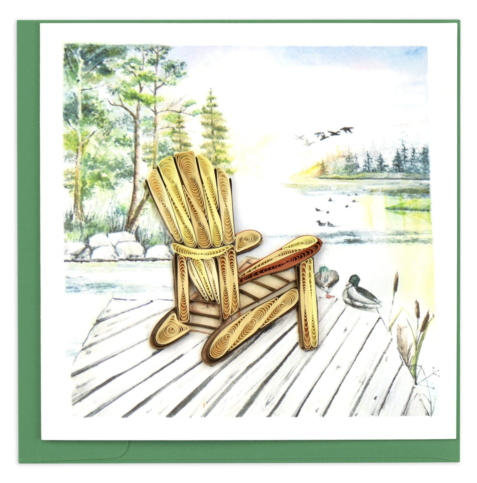 Quilling Card | Friendship - Adirondack Lake