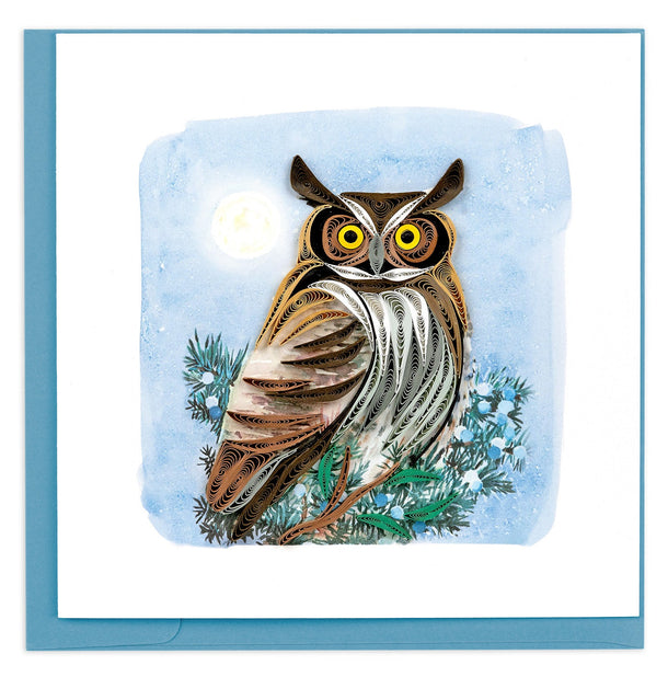 Quilling Card | Horned Owl