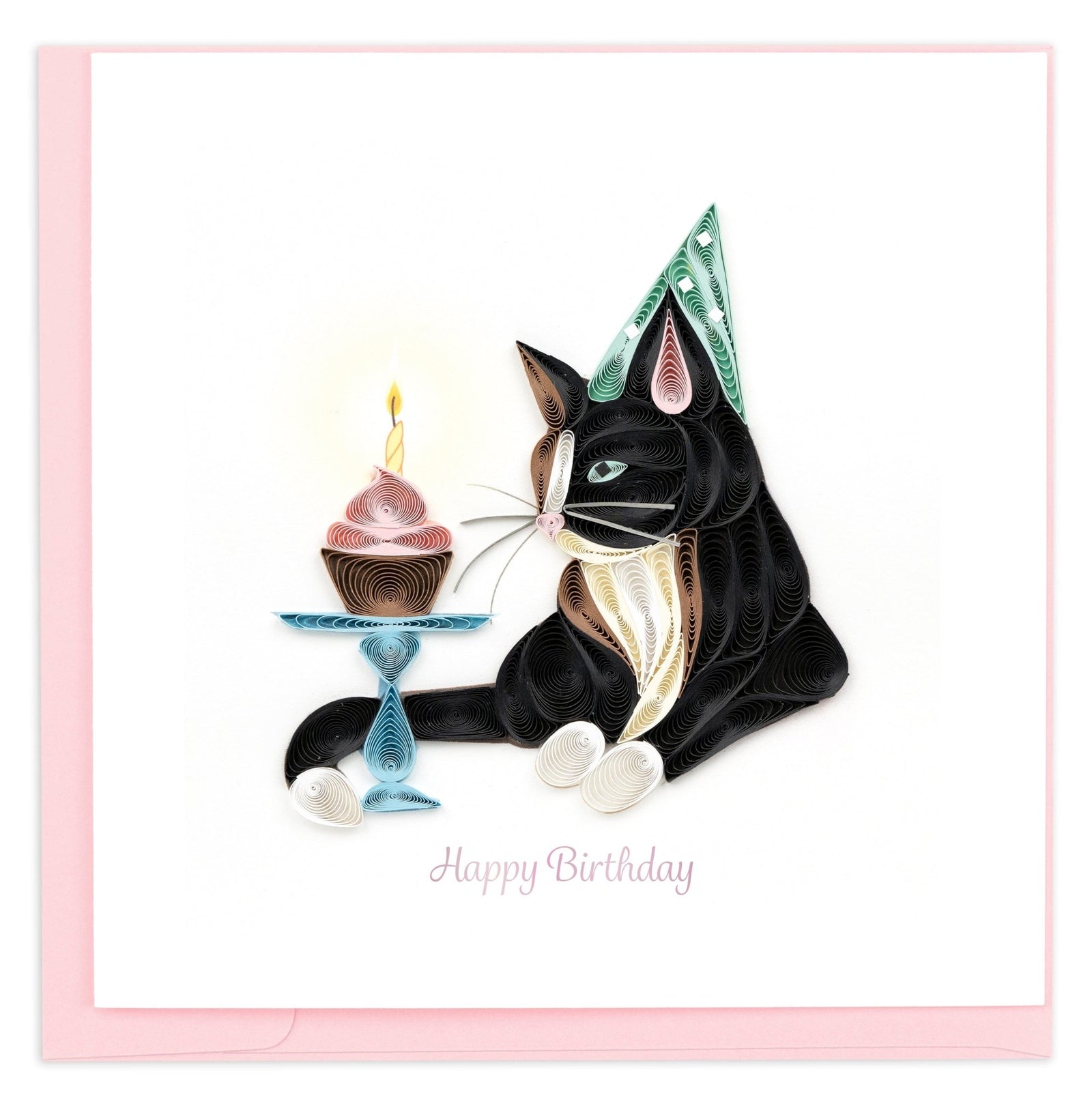 Quilling Card | Birthday - Birthday Cat