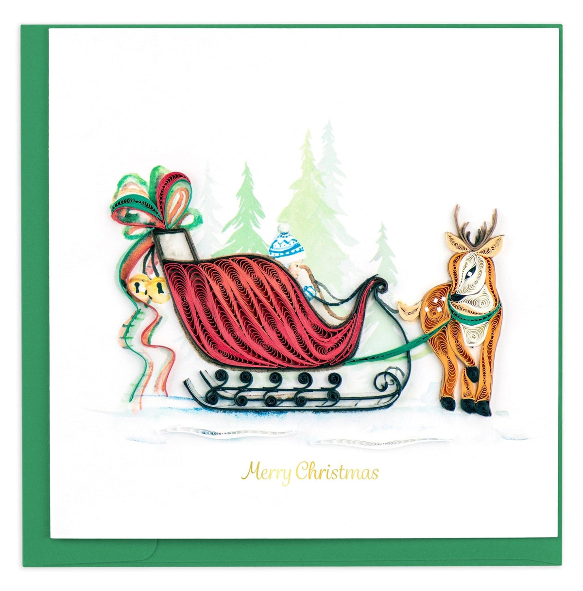 Quilling Card | Christmas - Sleigh Ride