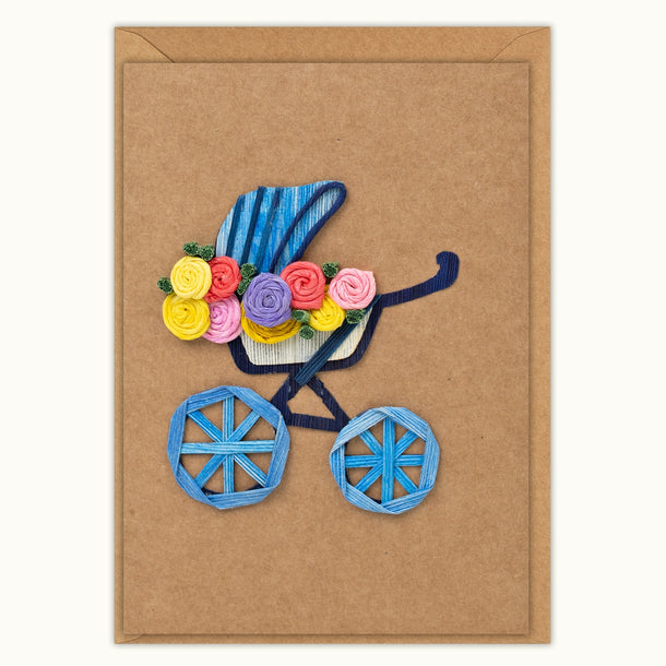 Quilling Card | Baby - Baby Carriage