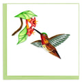 Quilling Card | Rufous Hummingbird