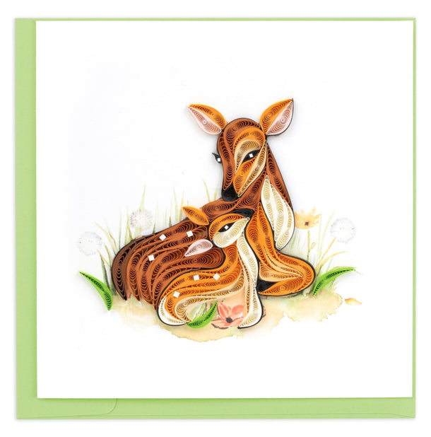 Quilling Card | Baby - Doe & Fawn
