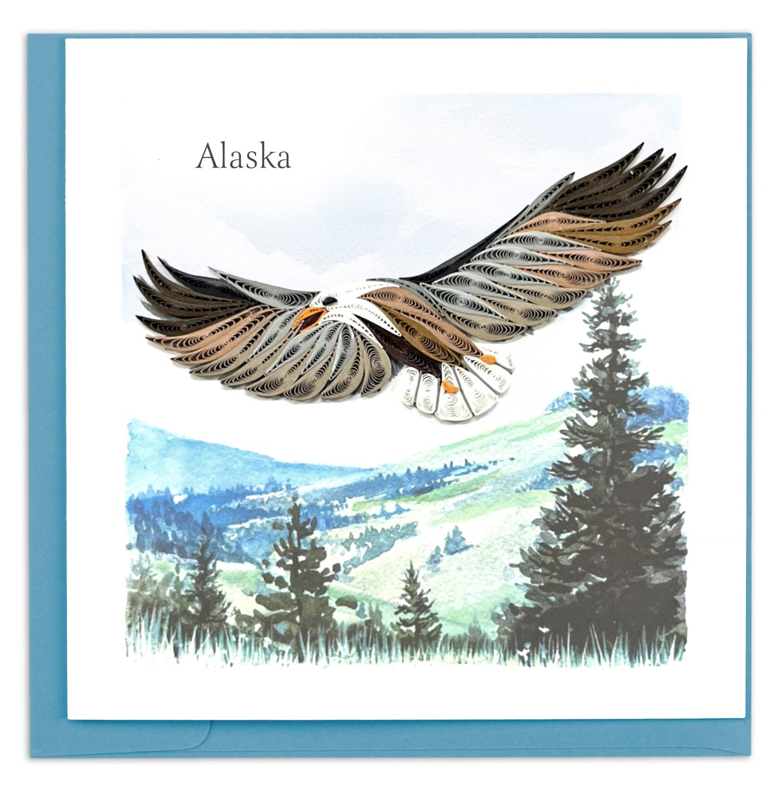 Quilling Card | Soaring Eagle