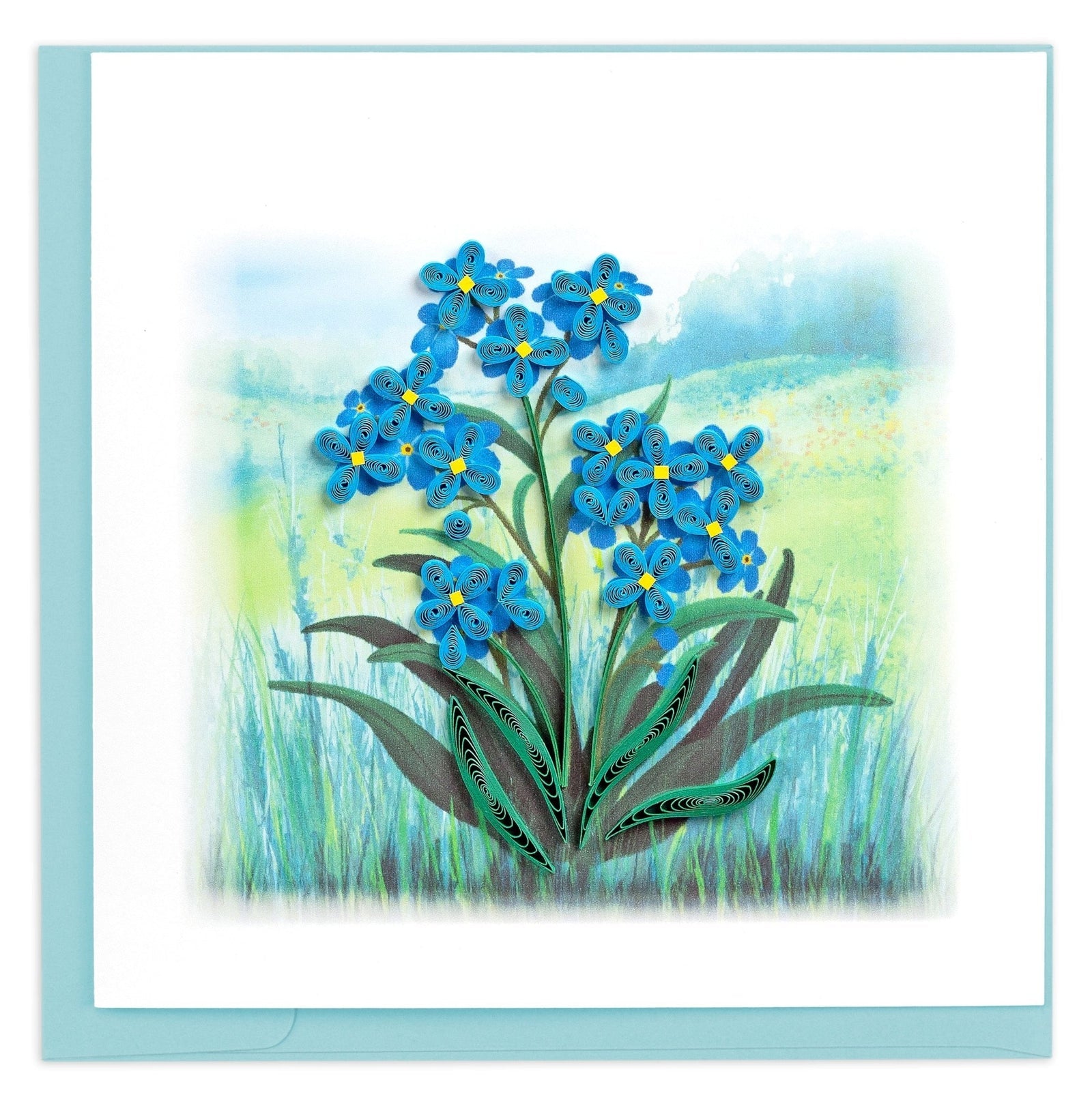 Quilling Card | Alpine Forget Me Not