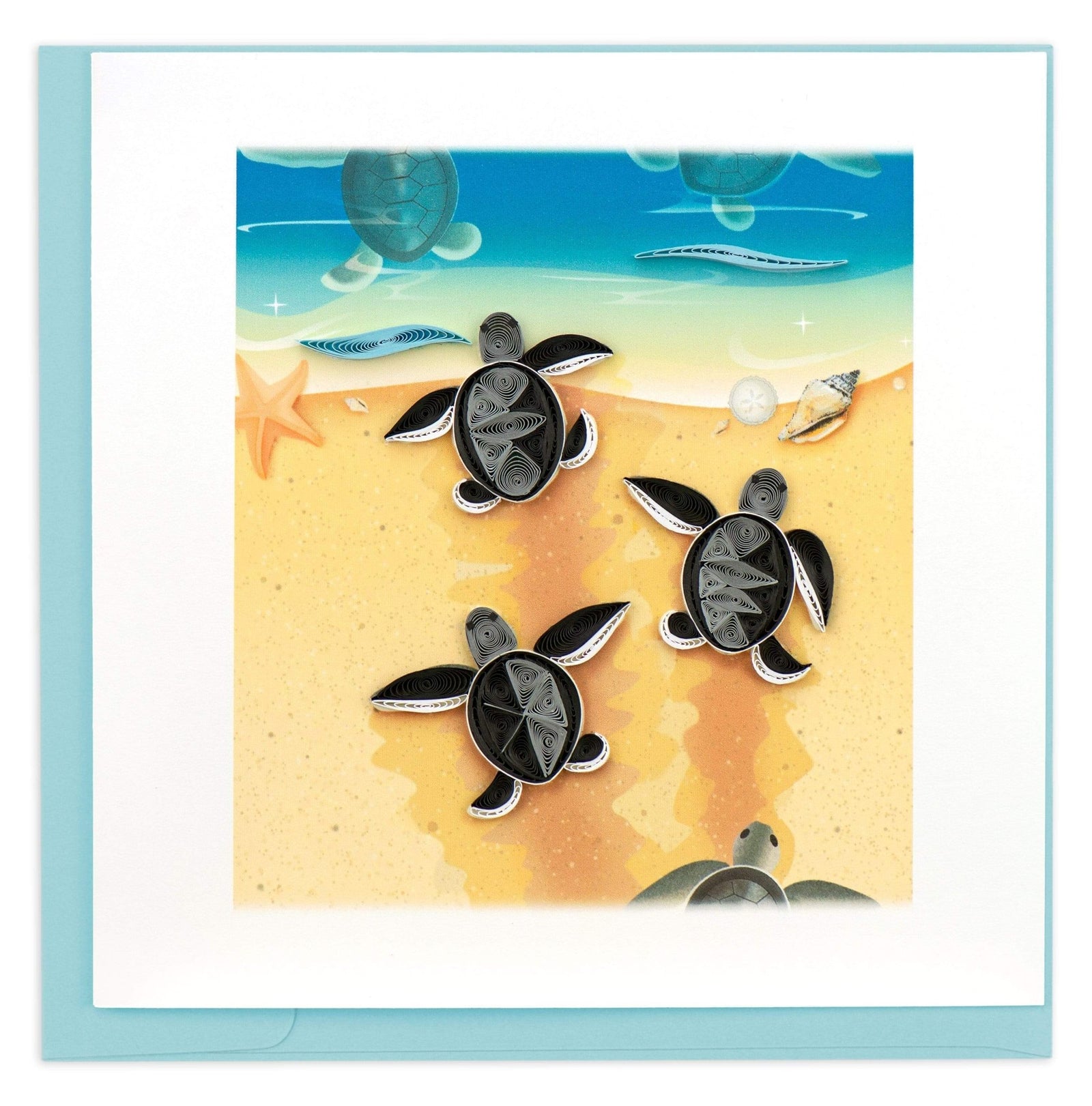 Quilling Card | Sea Turtle Hatchlings