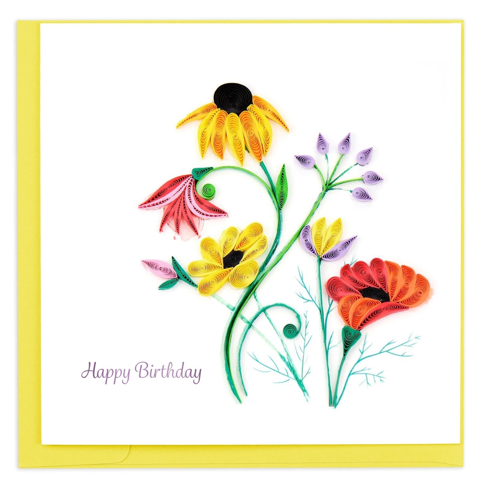 Quilling Card | Birthday - Wildflower Birthday Blooms