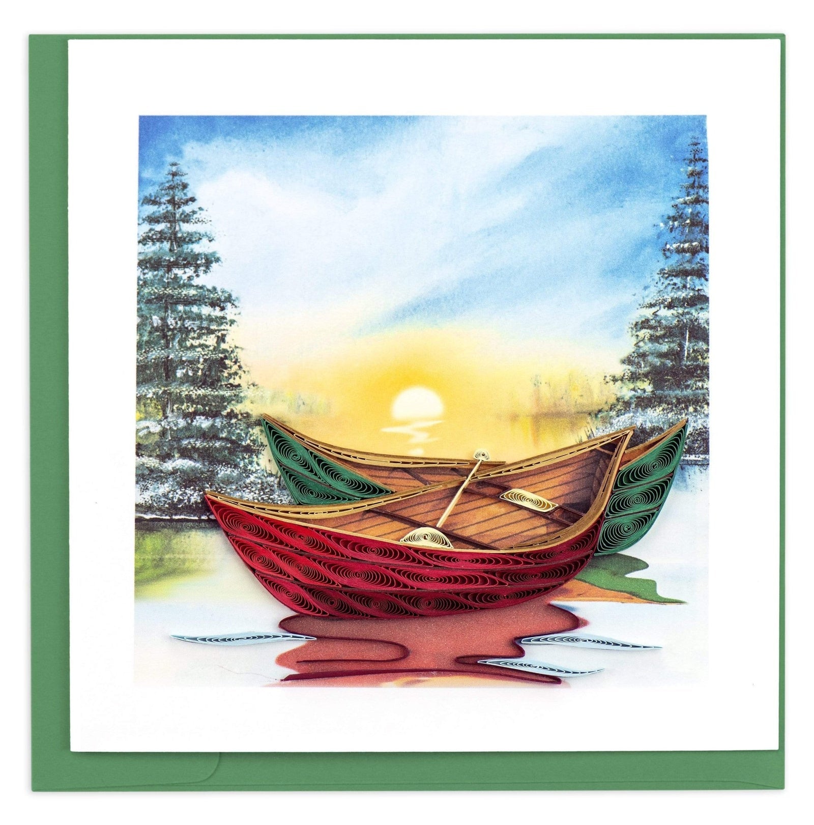 Quilling Card | River Canoes