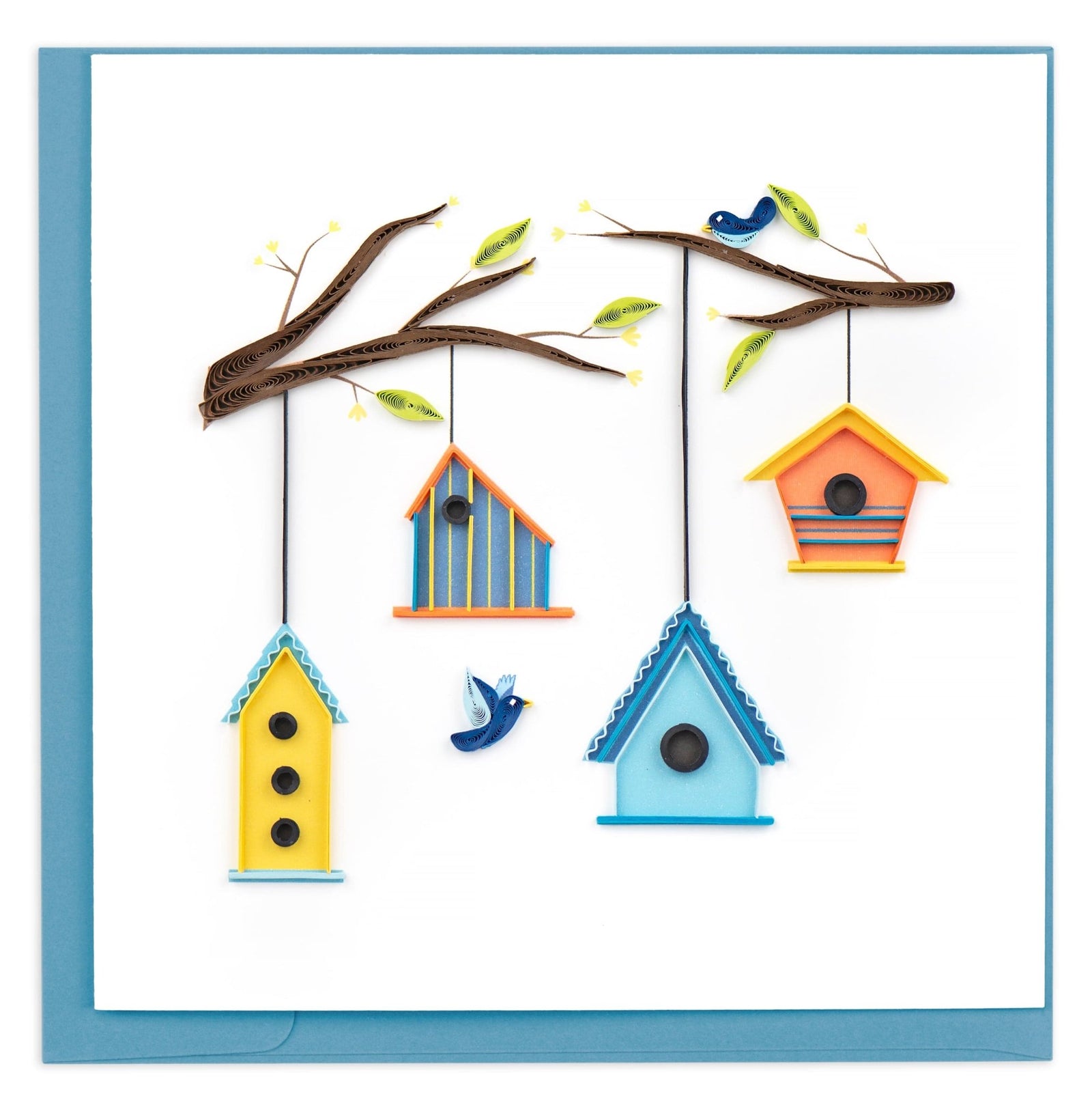 Quilling Card | Birdhouse Tree