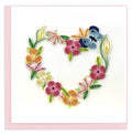 Quilling Card | Floral Heart Wreath