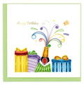Quilling Card| Happy Birthday Champagne