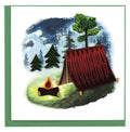 Quilling Card | Friendship - Camping