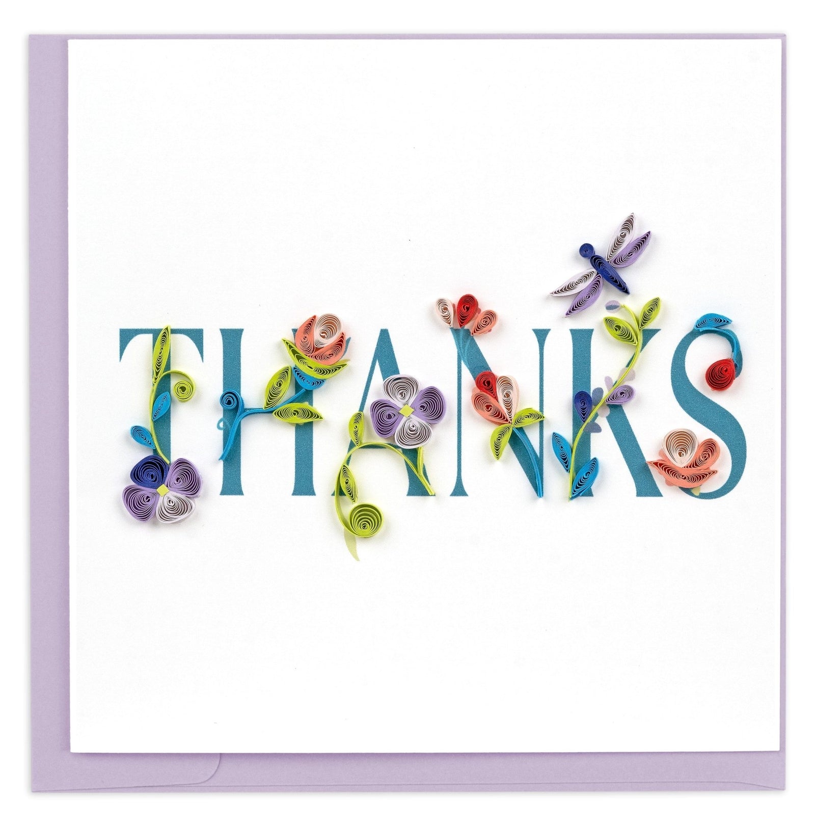 Quilling Card | Thank You - Garden Thanks