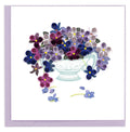 Quilling Card | Violet Bouquet