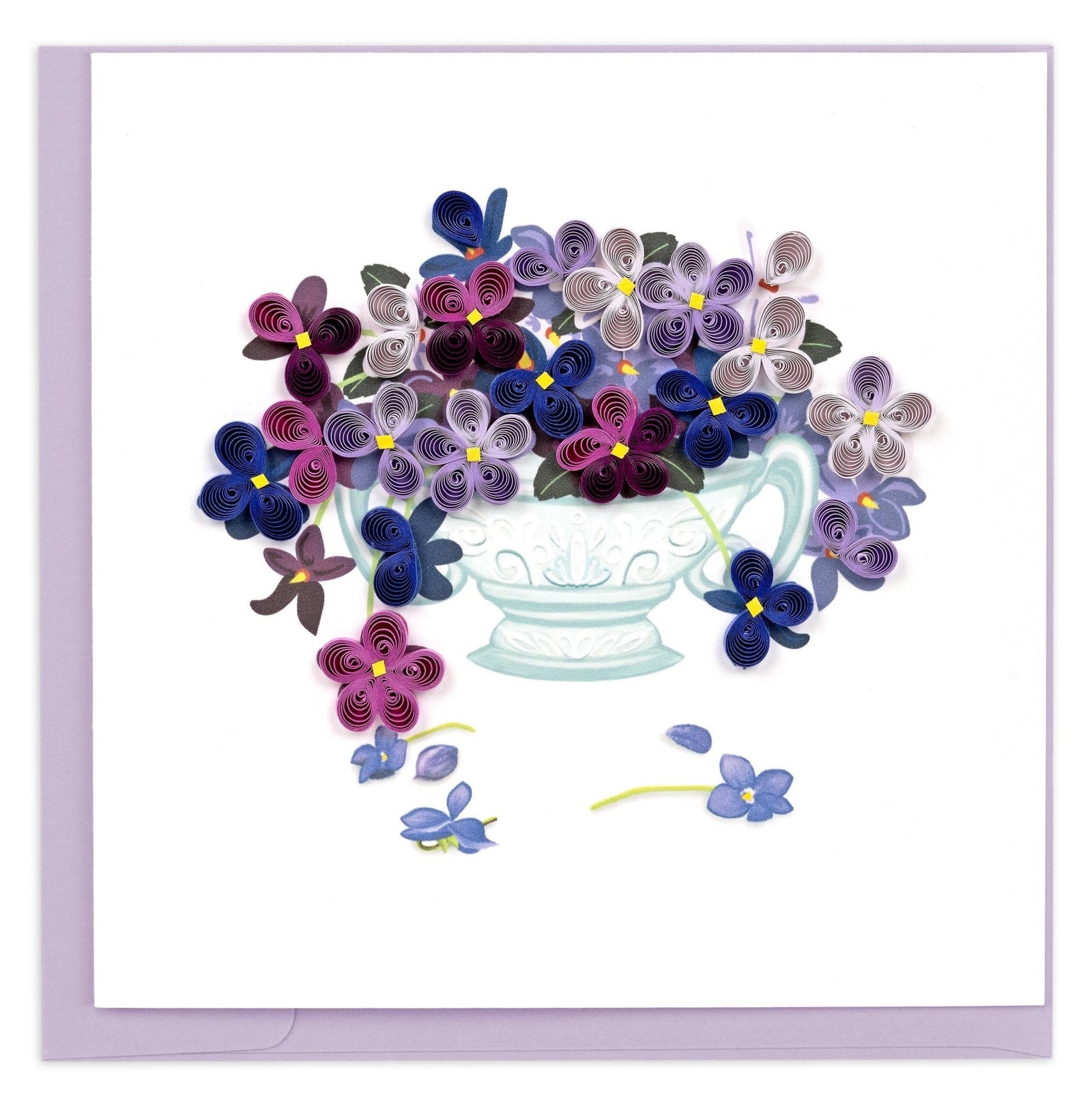 Quilling Card | Violet Bouquet