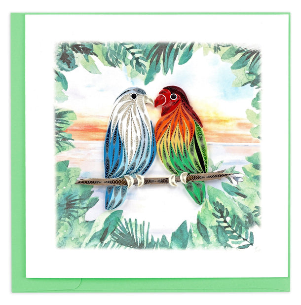 Quilling Card | Pair of Love Birds