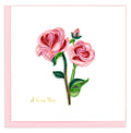 Quilling Card | Love - I Love You Pink Roses