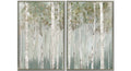 Whispering Green Birch Forest II Wall Art 30 x 45"