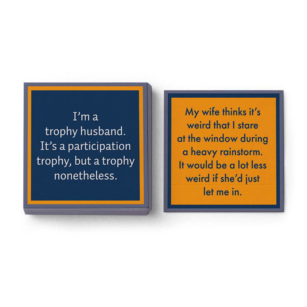 Drinks on Me | Rainstorm Cocktail Napkins