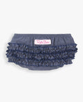 RuffleButts | Faux Denim Knit Ruffle Diaper Cover