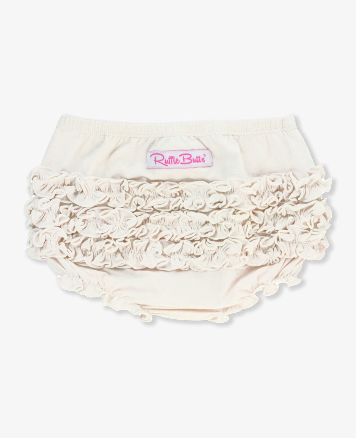 RuffleButts | Ivory Knit Ruffle Diaper Cover