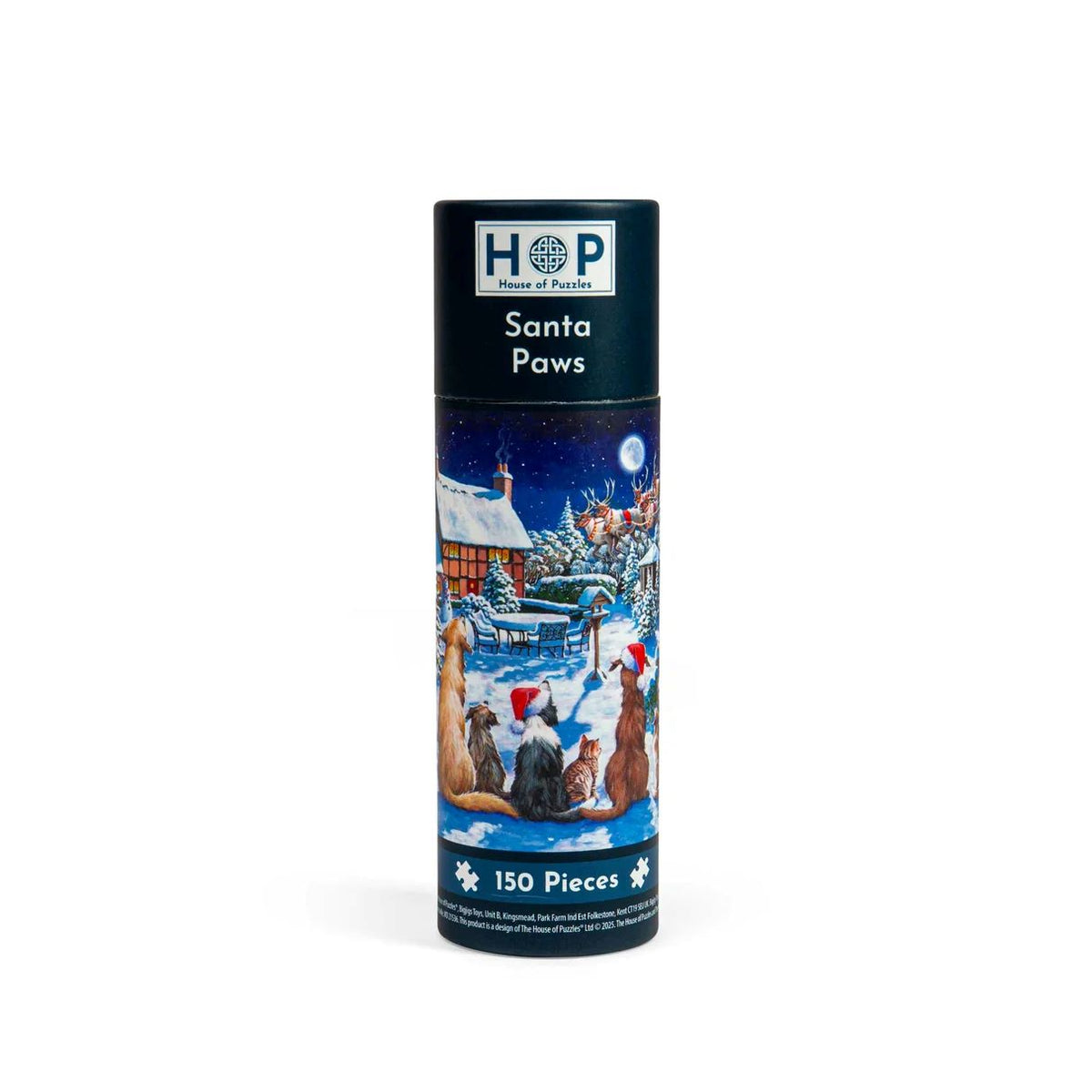Santa Paws Mini Tube 150 Puzzle
