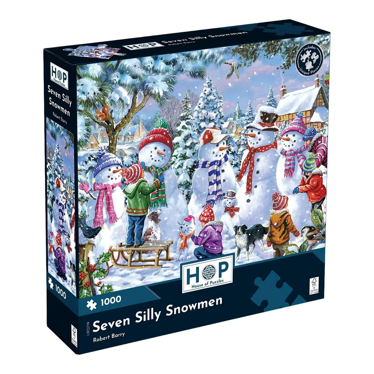 Puzzle Seven Silly Snowman 1000 Pieces