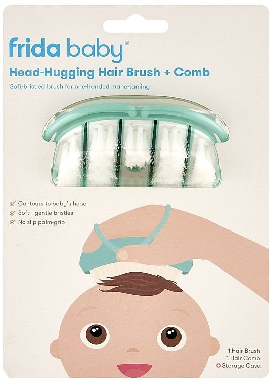 Frida Baby | Head-Hugging Hairbrush & Comb Set