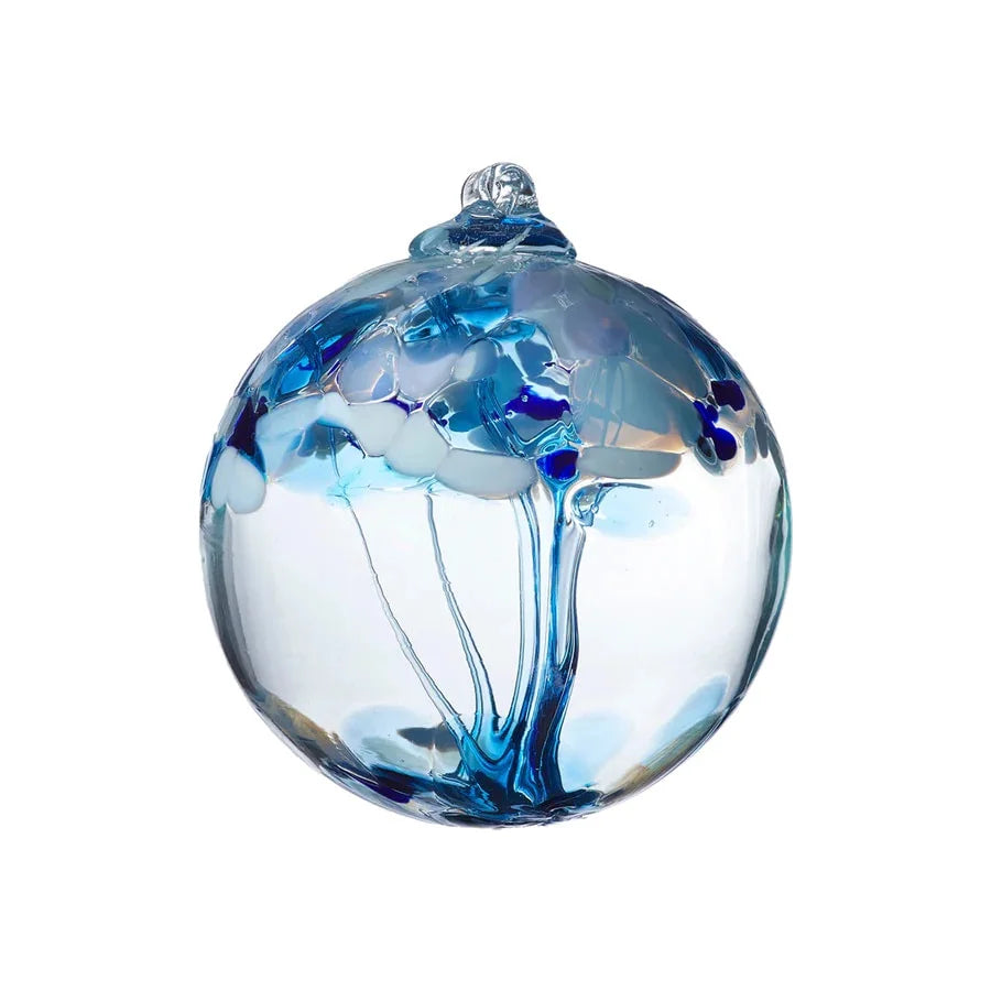 Kitras Glass Orb - Tree of Tranquility 2"