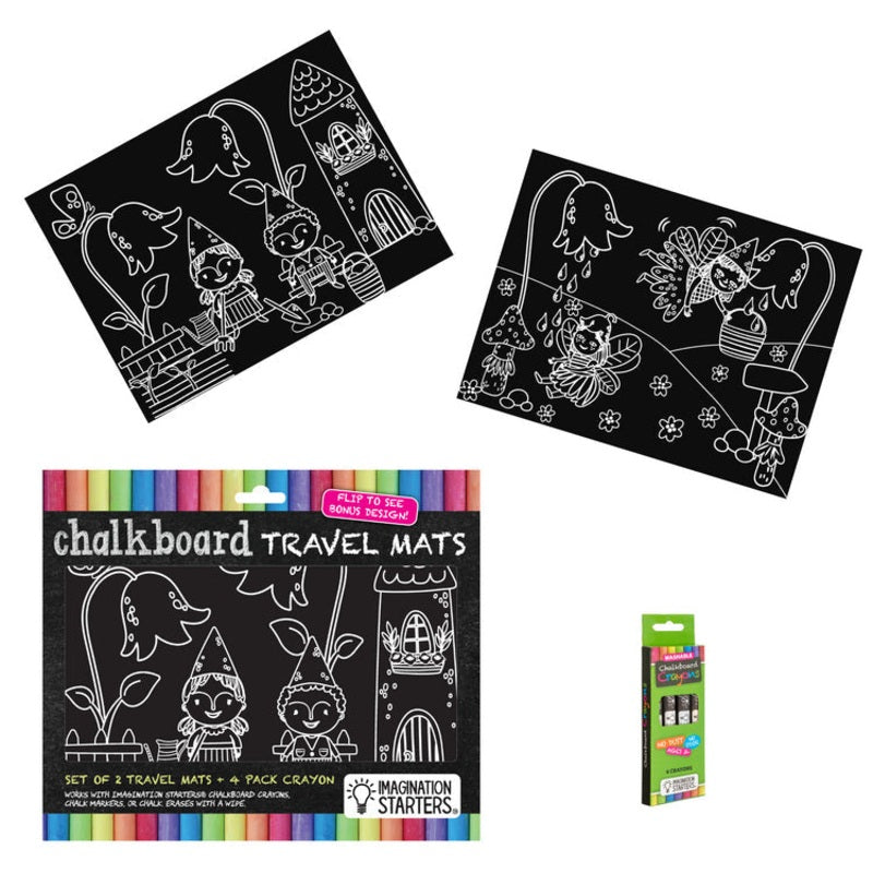 Reusable Coloring Mini Mats - Gnomes & Fairies