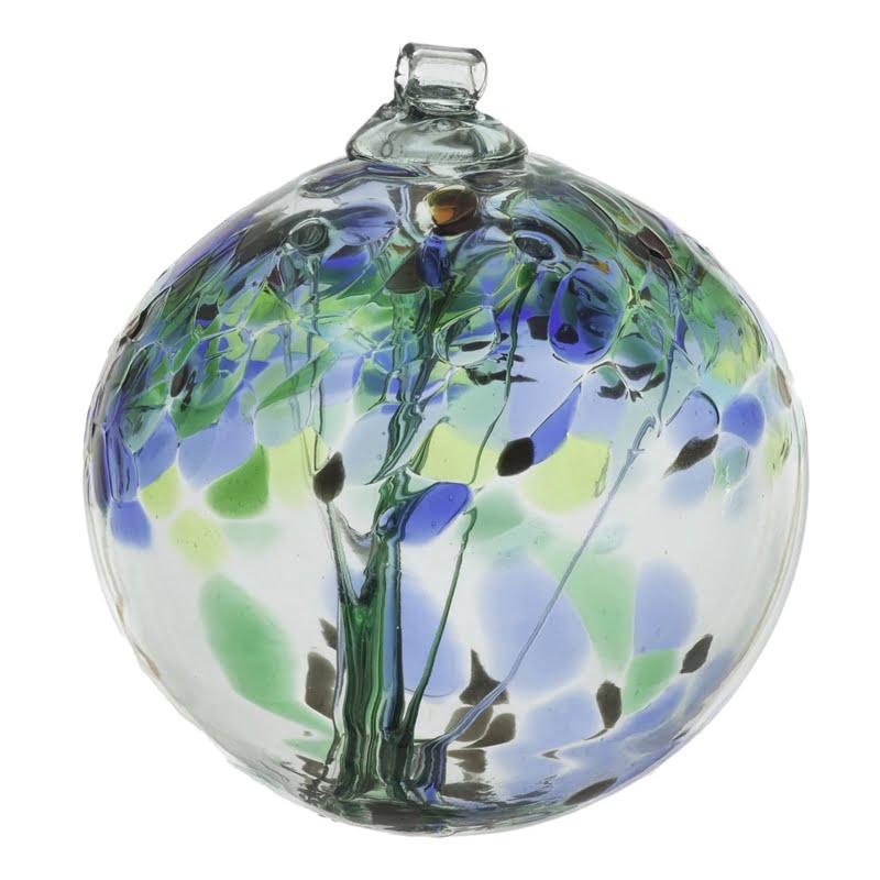Kitras Glass Orb - Tree of Encouragement 2"