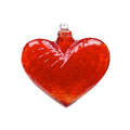 Kitras Glass Orb - Red Heart 3"