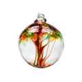 Kitras Glass Orb | Tree of Autumn 4"