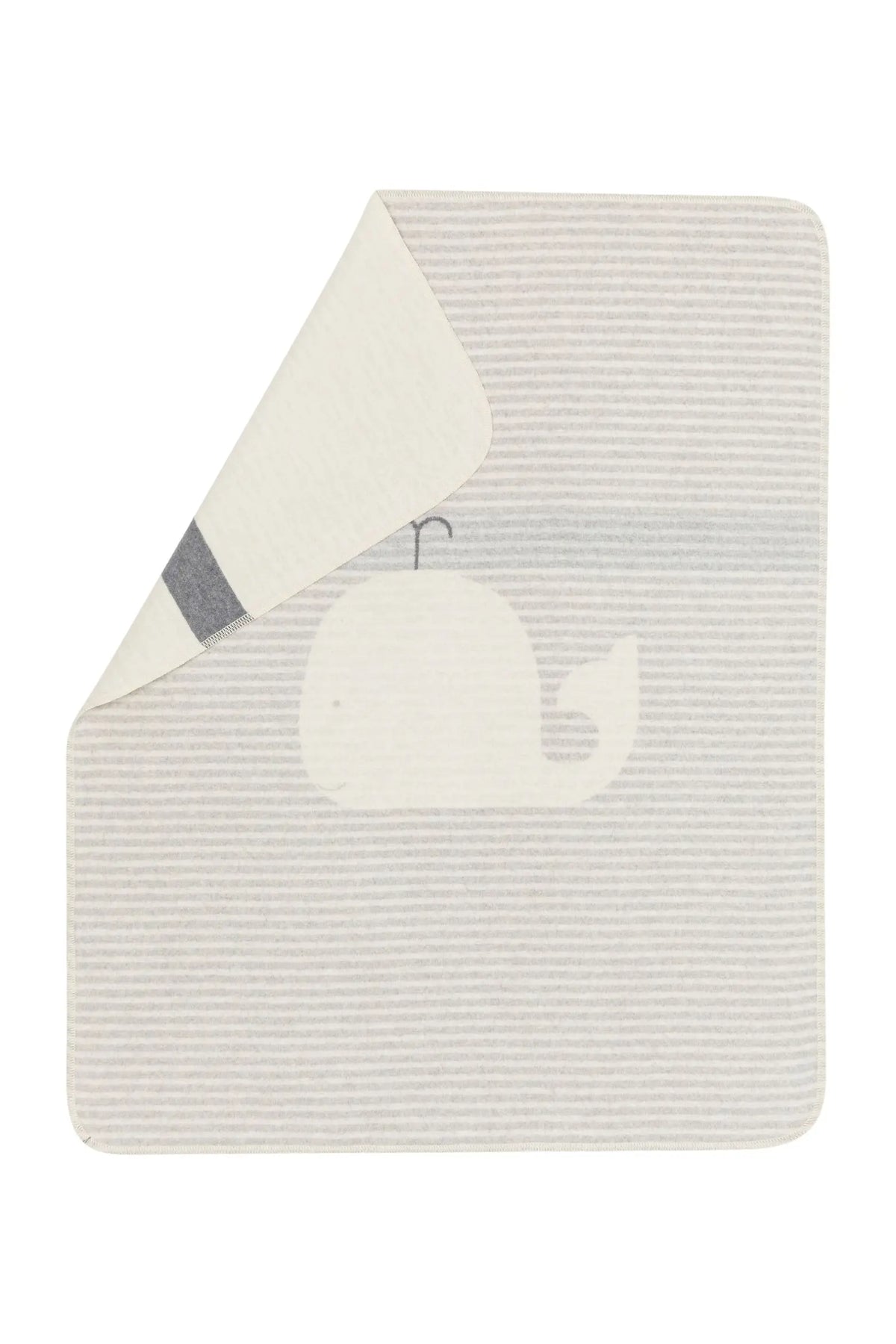 Whale & Stripes Baby Blanket