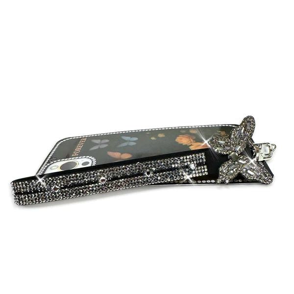 Jacqueline Kent Wrist Lanyard Wings Hematite