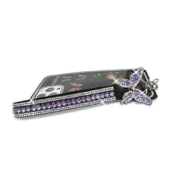 Jacqueline Kent Wrist Lanyard Wings Purple