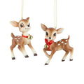 Cutesy Vintage Deer Ornament with Bell 3.25"